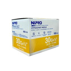 NIPRO เบอร์ 30G x 1/2 / (1 กล่อง 100 ชิ้น)