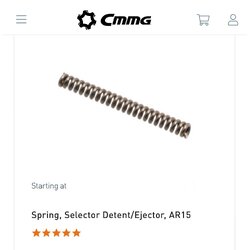 CMMG - Spring, Selector Detent/Ejector, AR15