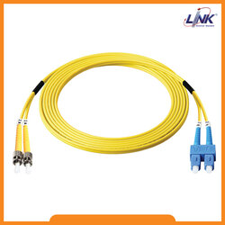 ST - SC Patch cord OS2, Duplex, UPC-UPC Jacket 3mm.