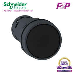 XB7NA21 : สวิตซ์ปุ่มกด-เด้งกลับ Ø22mm พลาสติก สีดำ 1NO - Schneider Electric PushButtons