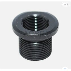 AR15 - Black Oxide Stainless Steel Construction Muzzle Thread Adapter Convert [1/2x28] to [5/8x24]