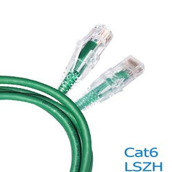 CAT 6 RJ45-RJ45 Patch Cord, LSZH 2 M. สีเขียว