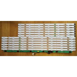 หลอดแบล็คไลท์SAMSUNG(ซัมซุง) ของแท้/ของถอด รุ่นUA55KU6000K :UA55KU6300K :UA55JU6600KX :UA55JU6400K :UA55MU6300 :UA55MU6100 :UA55JU6000KX :UA55MU6103KX (1ชุด12ชิ้น )