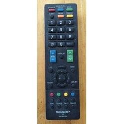 รีโมทคอนโทรลทีวี SHARP (ชาร์ป) ของแท้มือสอง รุ่นLC-60LE360X, LC-70LE360X พาร์ทGB139WJSA