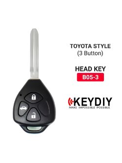 KEYDIY รีโมต Toyota Style 3 ปุ่ม B05-3