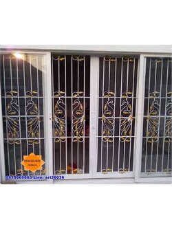 เหล็กดัดพร้อมมุ้งลวด