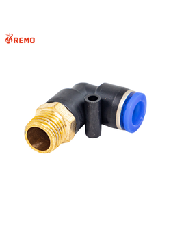 ข้องอเกลียวนอก (PL) M4x1/8"