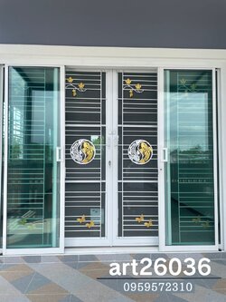 ติดตั้งเหล็กดัด ประตู หน้าต่าง ปลาวงกลม