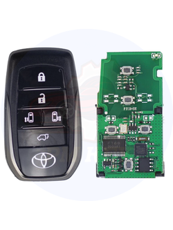 รีโมต Lonsdor FT03-P0120B5 Smart Remote ชิป 8A 5 ปุ่ม สำหรับ Toyota Alphard Vellfire สร้างไม่ได้ โลโก้ ALPHARD