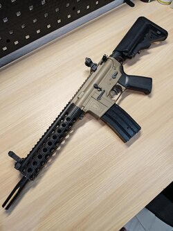M4 Elit Force บอดี้ ไนลอน AEG BB Gun บีบีกัน Airsoft Gun ปืนอัดลม ปืนยาวไฟฟ้า มือสอง