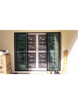 เหล็กดัดพร้อมมุ้งลวด ผีเสื้อ ลายสวยๆ