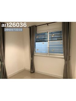 ติดตั้งเหล็กดัดลายผีเสื้อพร้อมมุ้งลวด ผ้าม่าน