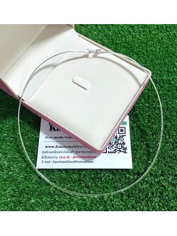 สร้อยคอโช๊คเกอร์เงินแท้ หนา 2.7 มิล ยาว 16 - 18 นิ้ว