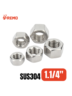 หัวน๊อตสแตนเลส 1.1/4"-7NC (1 ตัว)