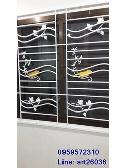 เหล็กดัดพร้อมมุ้งลวด