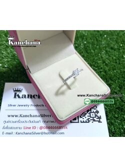 แหวนเงินแท้ ประดับเพชร งานสวยๆ ไซส์ size 49, 50, 51, 52, 53, 54, 55, 56, 57, 58, 59