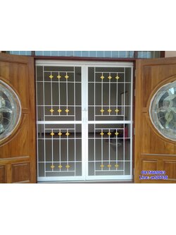 เหล็กดัดพร้อมมุ้งลวด