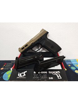 ICS BLE 006 SD4 XAE Gas TWO-TONE Revo Valve System สีทูโทน 2 แม็กกาซีน GBB ไต้หวัน BB Gun บีบีกัน แบบแก๊ส ปืนอัดลม มือสอง Airsoft Gun