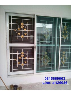 เหล็กดัดพร้อมมุ้งลวด