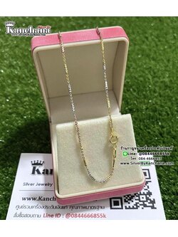 สร้อยคอเงินแท้ 3 กษัตริย์ หนา 1.2 มิล ยาว 16 - 20 นิ้ว ตะขอสปริงกลม