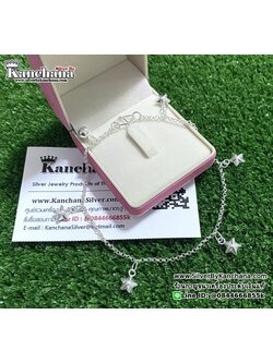 สร้อยข้อเท้าเงินแท้ ลายผ่าหวาย หนา 2.1 มิล ความยาว 9.5 นิ้ว สนใจสอบถามได้จ้า