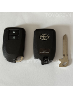 รีโมต TOYOTA YARIS VIOS ปี 2013 - 2015 SMART REMOTE 2 ปุ่ม 434MHz ชิป 8A