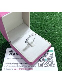 แหวนเงินแท้ ประดับเพชร งานสวยๆ ไซส์ size 49, 50, 51, 52, 53, 54, 55, 56, 57, 58, 59