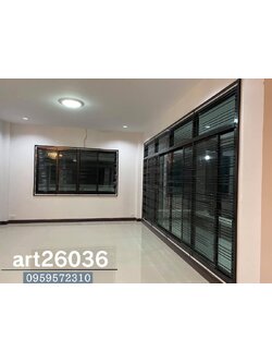 เหล็กดัด ลุคคุลๆ แนวโมเดิร์น โทนสีดำ