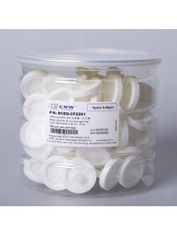 25 mm. 0.45 um Nylon Syringe filter (100/pk) P/N 2.CF2201.0001