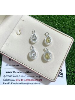 จี้หลวงปู่ทวดเงินแท้ ขนาด 9 มิล