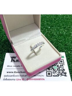 แหวนเงินแท้ ประดับเพชร งานสวยๆ ไซส์ size 49, 50, 51, 52, 53, 54, 55, 56, 57, 58, 59