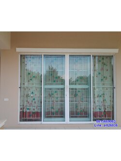 เหล็กดัดพร้อมมุ้งลวด