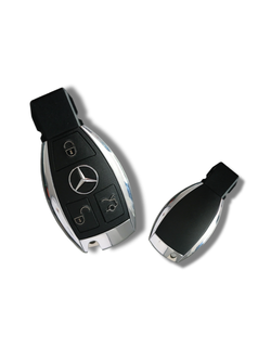 รีโมต Benz น้ำเต้าโครเมี่ยม (เติม TOKEN VVDI ได้) 3 ปุ่ม 315/433 MHz บอร์ดสีเขียว