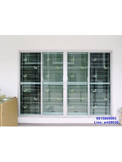 เหล็กดัดพร้อมมุ้งลวด