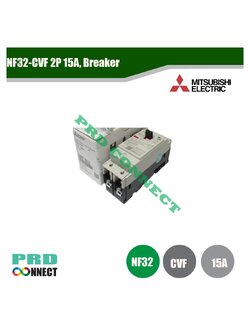NF32-CVF 2P 15A, Breaker, Mitsubishi