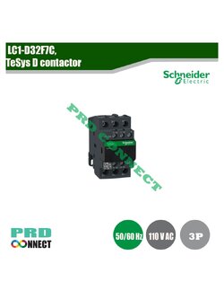 LC1-D32F7C,TeSys D contactor, SCHNEIDER