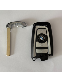 รีโมต BMW CAS4,CAS4+,FEM 4 ปุ่ม, ชิป 49 (PCF7945P) 315/434/868 MHz