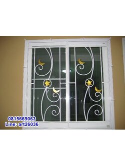 เหล็กดัดพร้อมมุ้งลวด