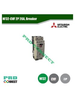 NF32-CVF 2P 20A, Breaker, Mitsubishi