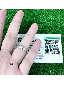 แหวนเกลี้ยงเงินแท้ หนา 3 มิล