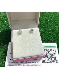 ต่างหูเงินแท้ ดอกพิกุล ขนาด 6 มิล