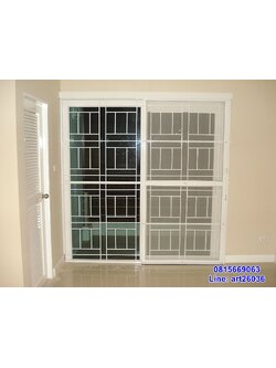 เหล็กดัดพร้อมมุ้งลวด