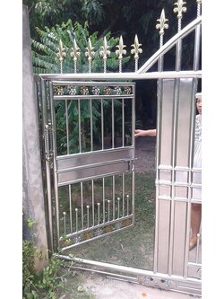 รั้วหน้าบ้าน ประตูหน้าบ้าน สแตนเลส