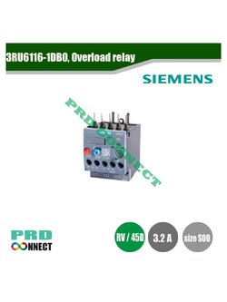 3RU6116-1DB0, Overload relay, SIEMENS