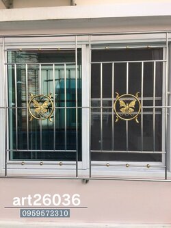 สแตนเลสแท้ หน้าต่าง ลายผีเสื้อ