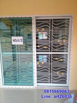 เหล็กดัดพร้อมมุ้งลวด