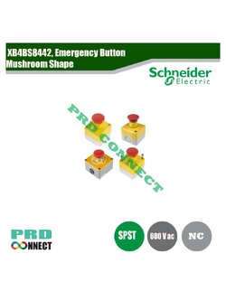 XB4BS8442, Emergency Button Mushroom Shape, Schneider