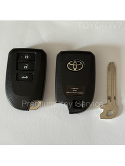 รีโมต TOYOTA YARIS VIOS ปี 2013 - 2015 SMART REMOTE 3 ปุ่ม 434MHz ชิป 8A