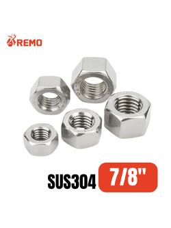 หัวน๊อตสแตนเลส 7/8"-9NC (1 ตัว)