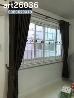 เหล็กดัดสีอบ ผีเสื้อ พร้อมมุ้งลวด บานประตู หน้าต่าง